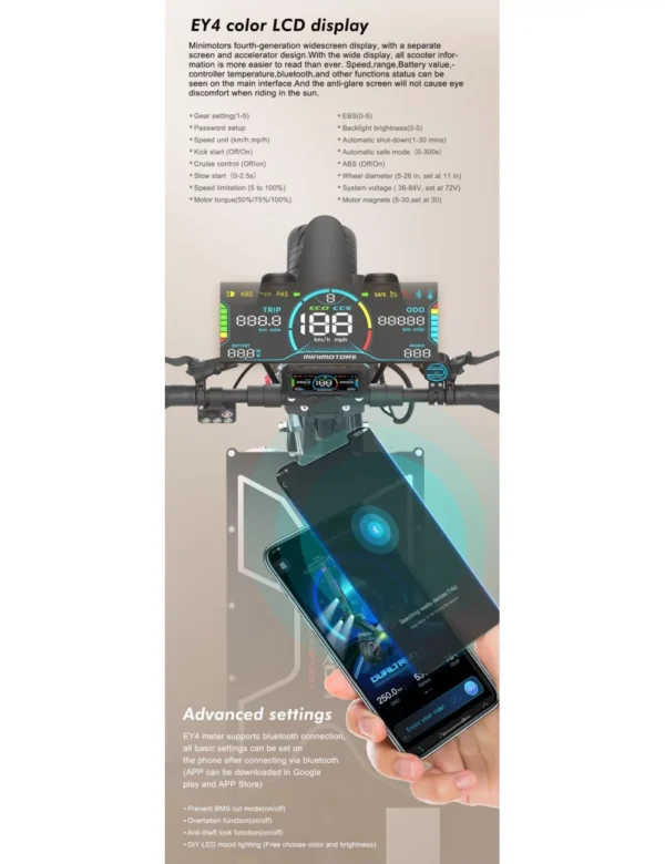 PATINETE ELÉCTRICO DUALTRON X LIMITED 84V 60AH LG MINIMOTORS - Imagen 3