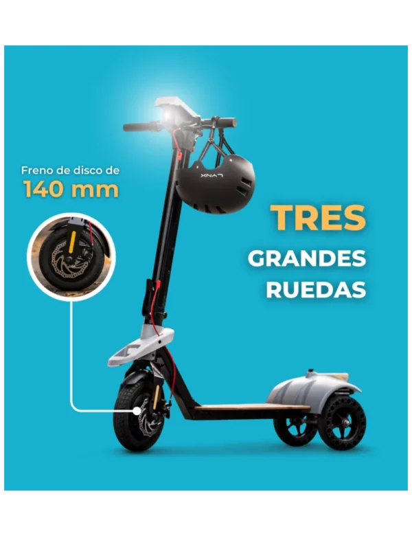 PATINETE ELÉCTRICO TRES RUEDAS LYNX EVISION - Imagen 3