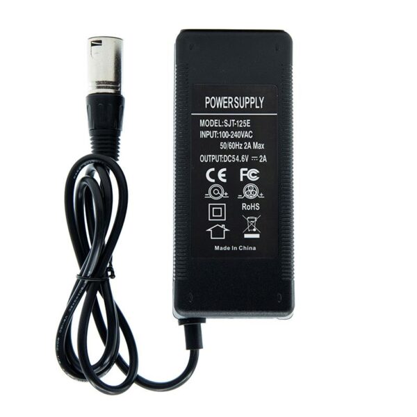 Cargador 48v (salida 54,6v) 2A conector XLR - Imagen 2