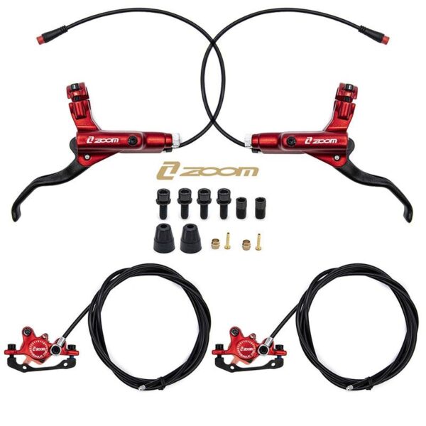 Kit de freno hidráulico rojo CR-3 Delantero R trasero R [Zoom] - Imagen 4