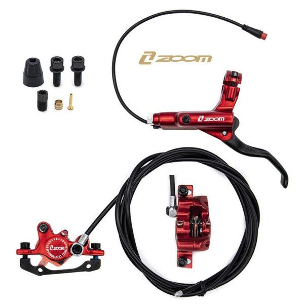 Kit de freno hidráulico rojo CR-3 Delantero R trasero L [Zoom] - Imagen 3
