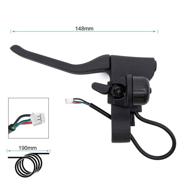 Maneta de freno con hall. tensor y timbre L para Xiaomi - Imagen 2