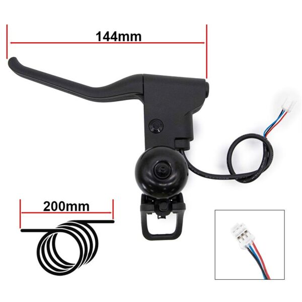 Maneta de freno con hall. tensor y timbre L para Xiaomi MI4 Pro (1st Gen) - Imagen 2