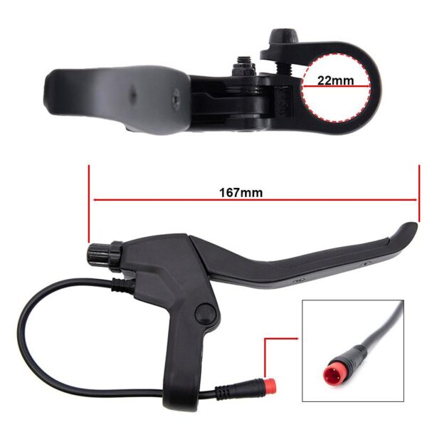 Maneta de freno con sensor y tensor R para Smartgyro - Conector waterproof - Imagen 2