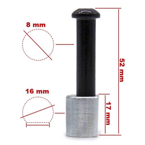 Pasador 8/M6x52mm para mástil MI3 - Imagen 2