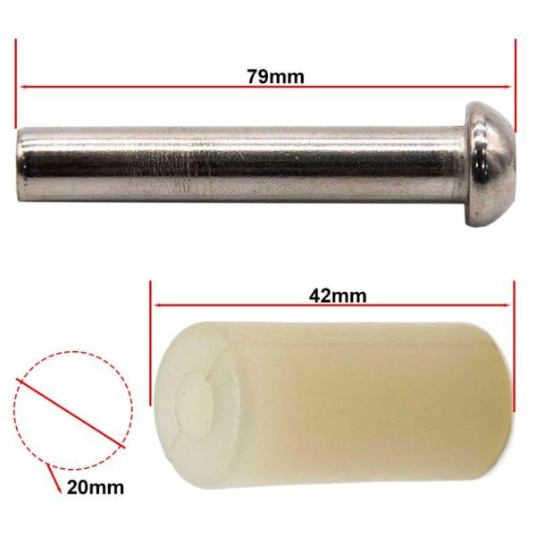Pasador con barra PU20x42mm 8/M5x73mm para Kugoo S1 - Imagen 2