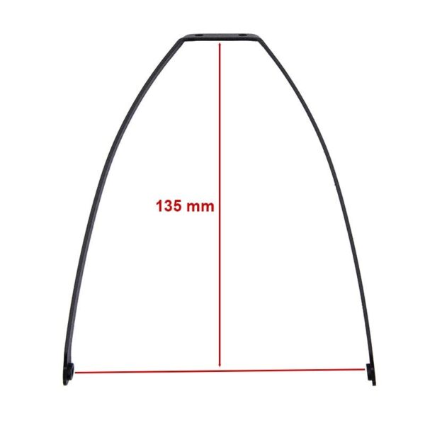 Soporte guardabarros metálico negro para MI4 Pro - Imagen 3