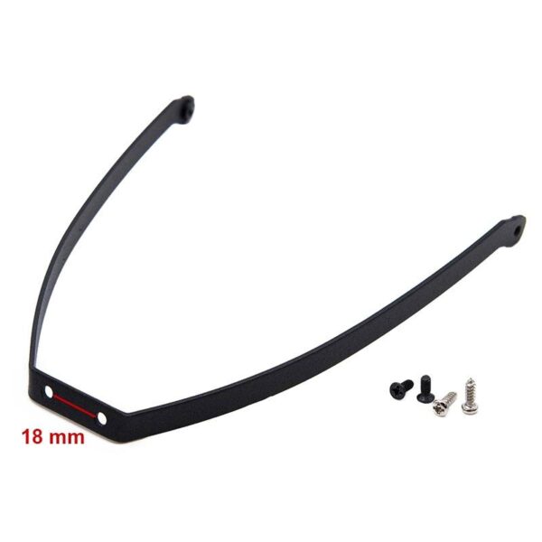 Soporte guardabarros metálico negro para MI4 Pro - Imagen 4