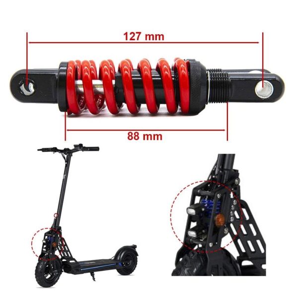 Suspensión delantera Mástil Ecoxtrem - Roja - Imagen 2