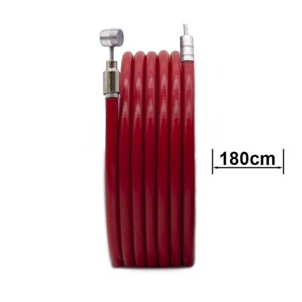 Camisa y cable de freno rojo 1.80m