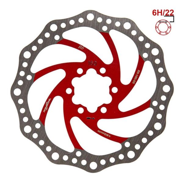 Disco de freno R6.1 160mm 6H [RAMBOMIL]