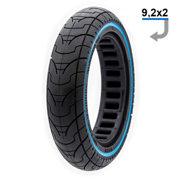 Rueda maciza ultraligera 9.2x2 - línea azul [Ewheel]